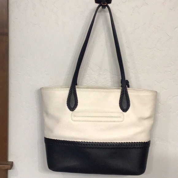 Brighton Ferrara black and white leather tote - Picture 3 of 15